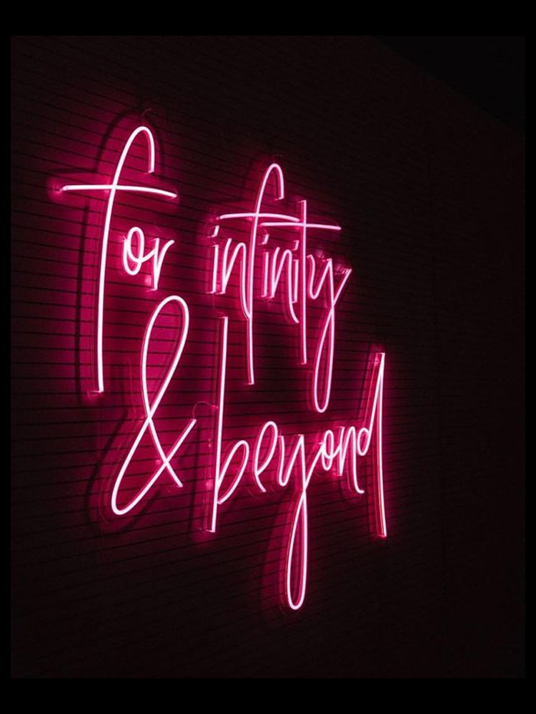 Lighting Decor And Beyond - Neon Burcu sonsuzluk ve ötesinde Cam