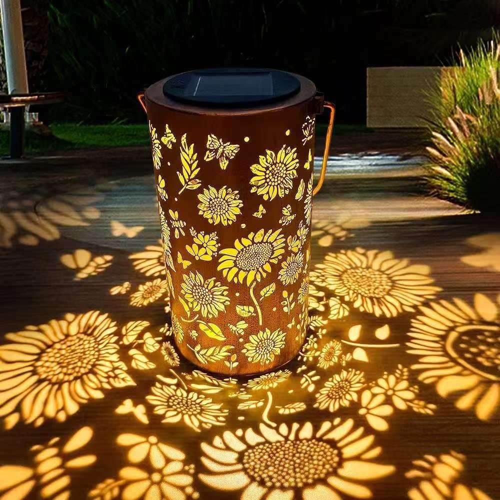 Garden Lighting Decor - Ayçiçeği Işık ve Gölge Işık Su