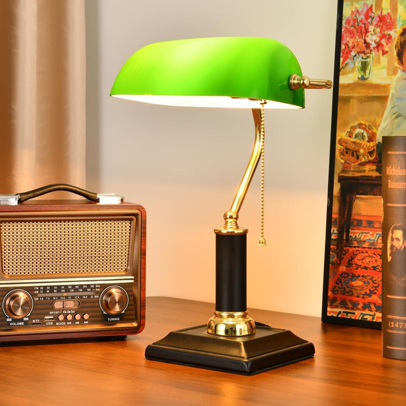 Office Lighting Decor - Vintage Repüblikan Şangay Amerikan Retro Pirinç