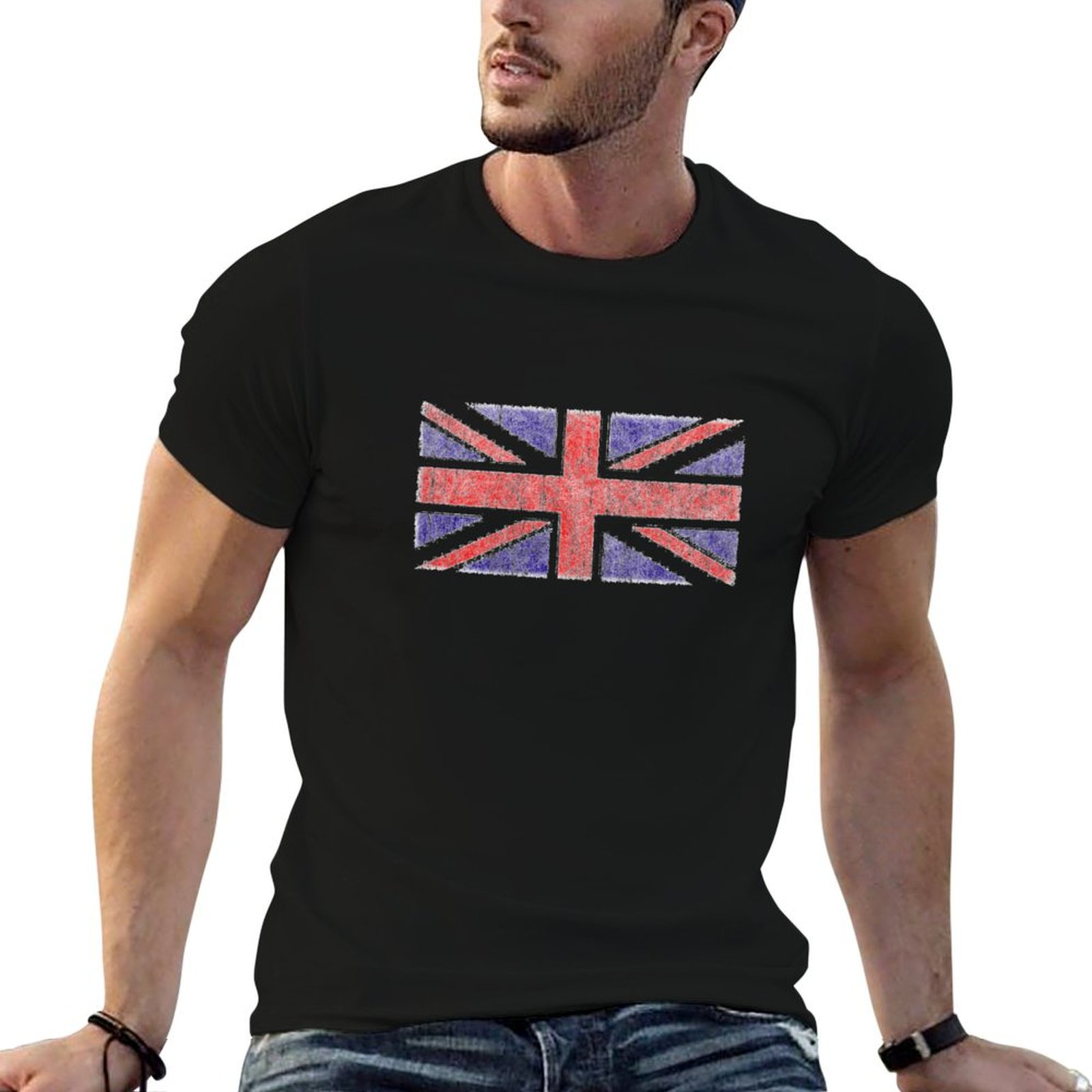Union Lighting & Decor Reviews - Vintage İngiltere Union Jack Bayraklı Tişört