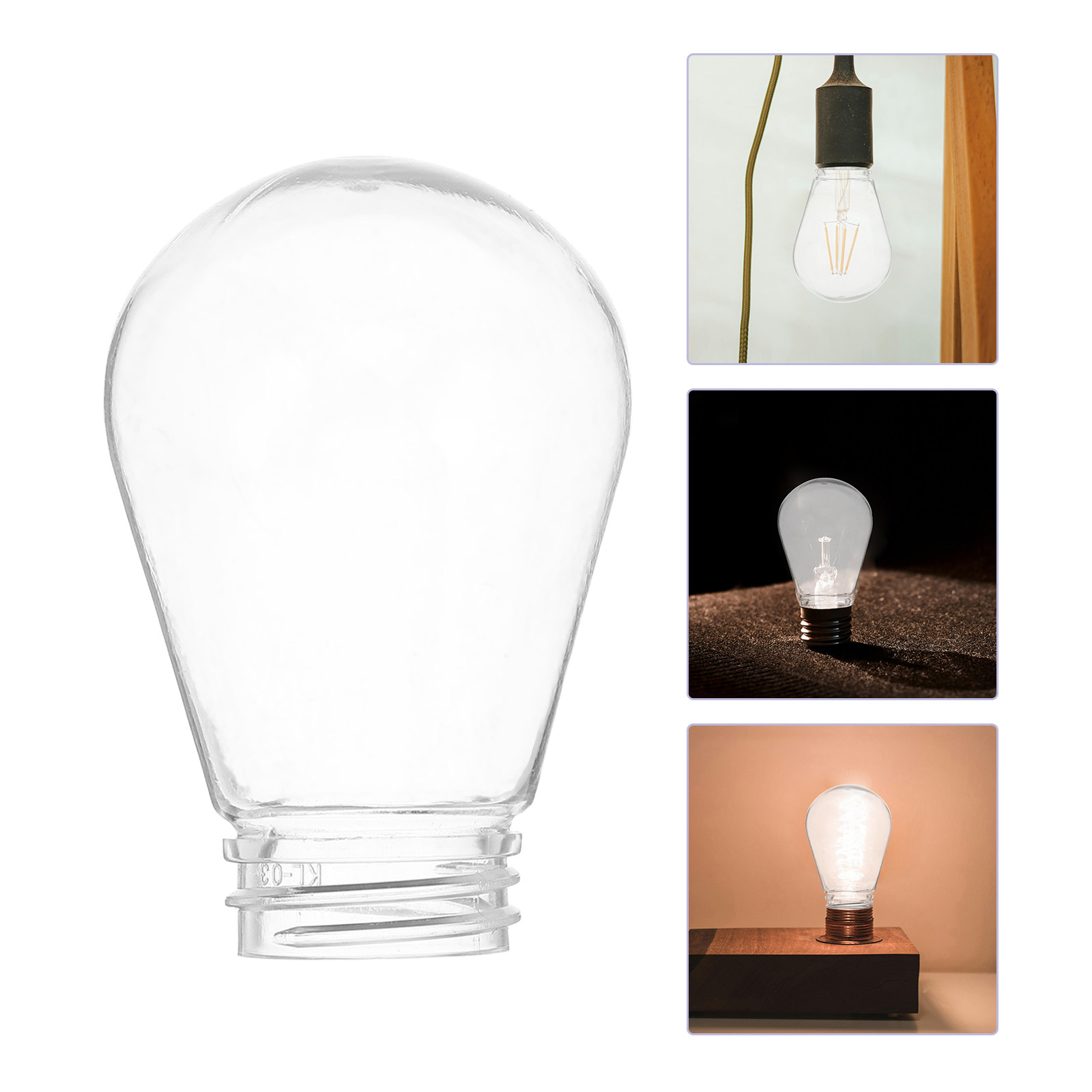 Lighting Decoration Stand - 30 Adet Şeffaf Ampul Kılıfı, Şerit