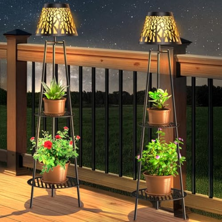 Garden Lighting Decor - 2'li Paket Dış Mekan Güneş Enerjili