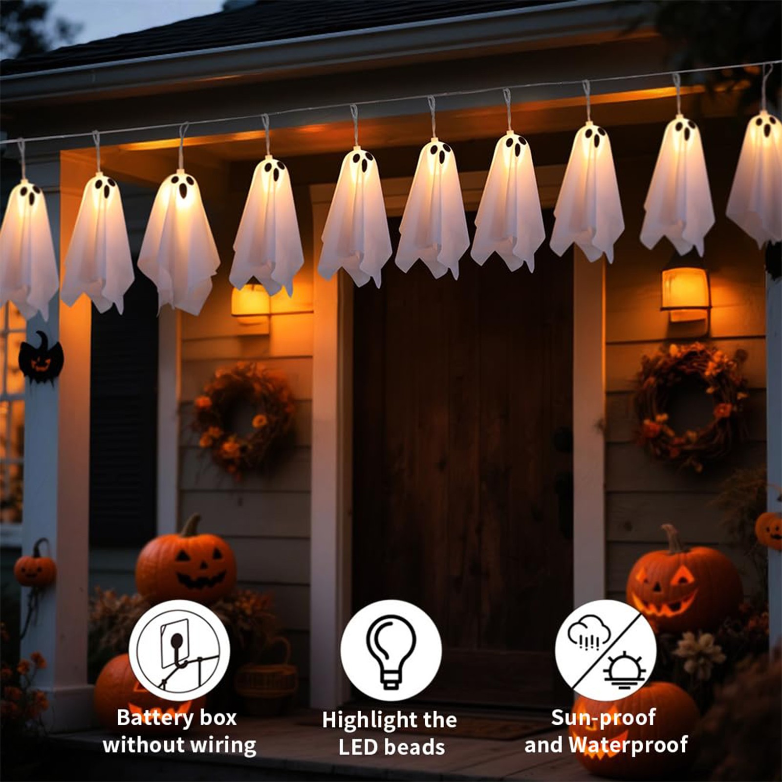 Lighting Decor House - Perili Ev Dekoru Cadılar Bayramı Hayaleti