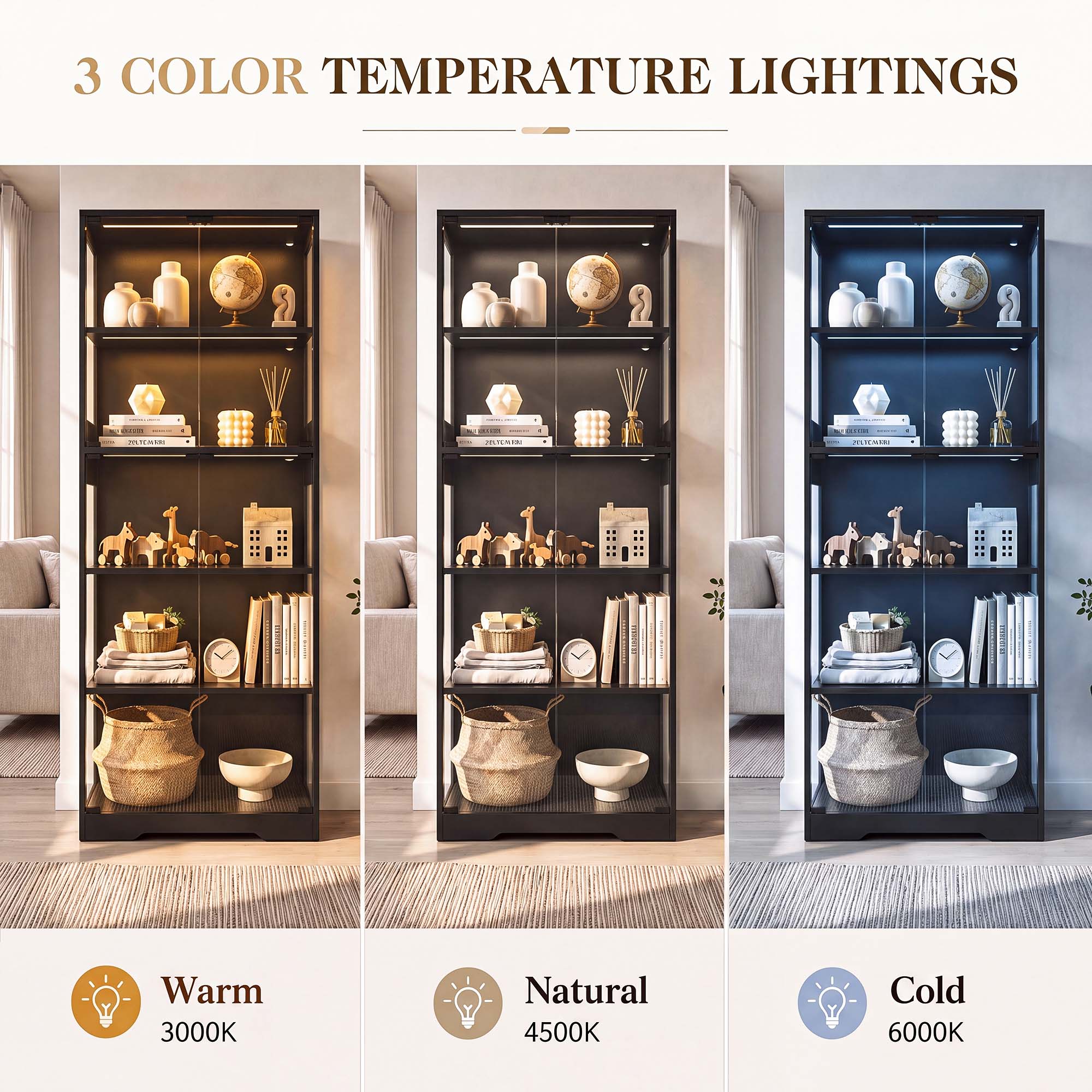 TCGBKAF 5 Katmanlı Cam Kapılı  - Lighting & Home Decor Studio Photos incelemesi ve fiyatı