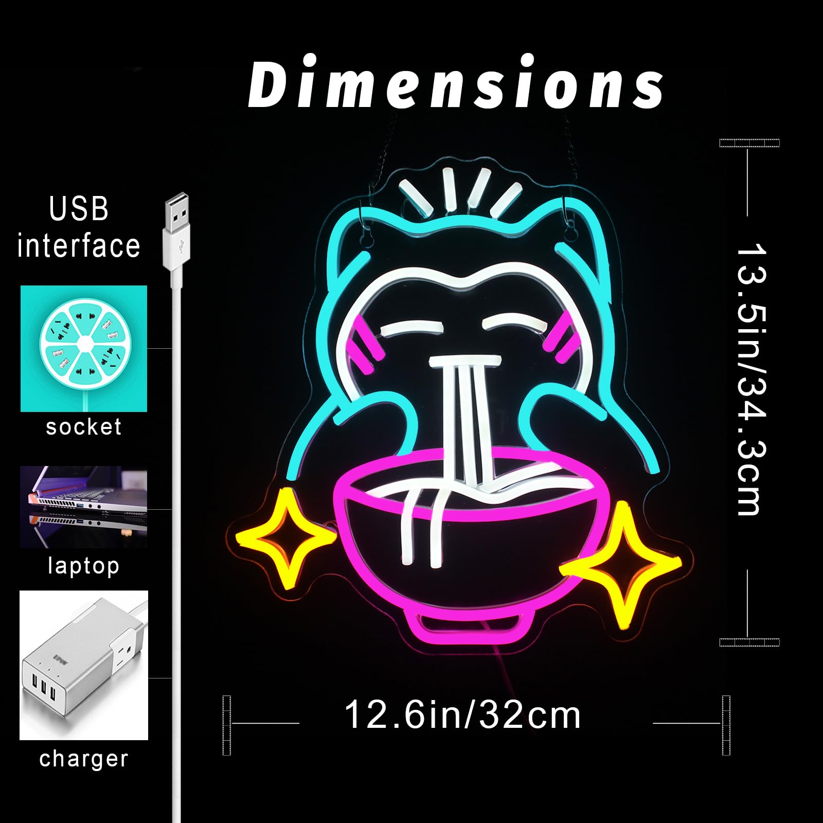 LED Ramen Neon Işığı - Sevimli - Room Lighting Bedroom Decor incelemesi ve fiyatı