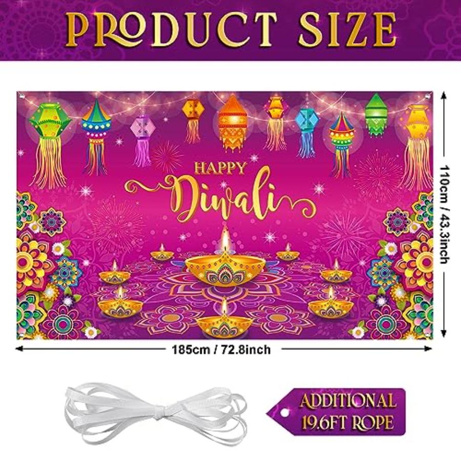 Mutlu Diwali Arka Plan Afişi S - Lighting Decoration For Diwali incelemesi ve fiyatı