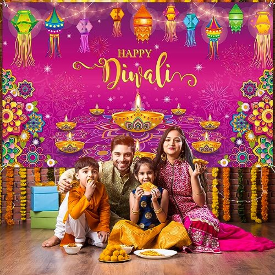 Mutlu Diwali Arka Plan Afişi S - Lighting Decoration For Diwali incelemesi ve fiyatı