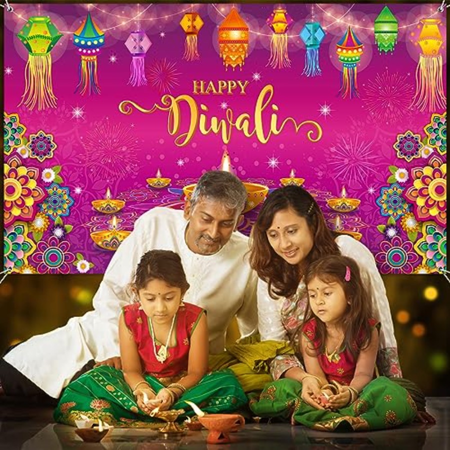 Mutlu Diwali Arka Plan Afişi S - Lighting Decoration For Diwali incelemesi ve fiyatı
