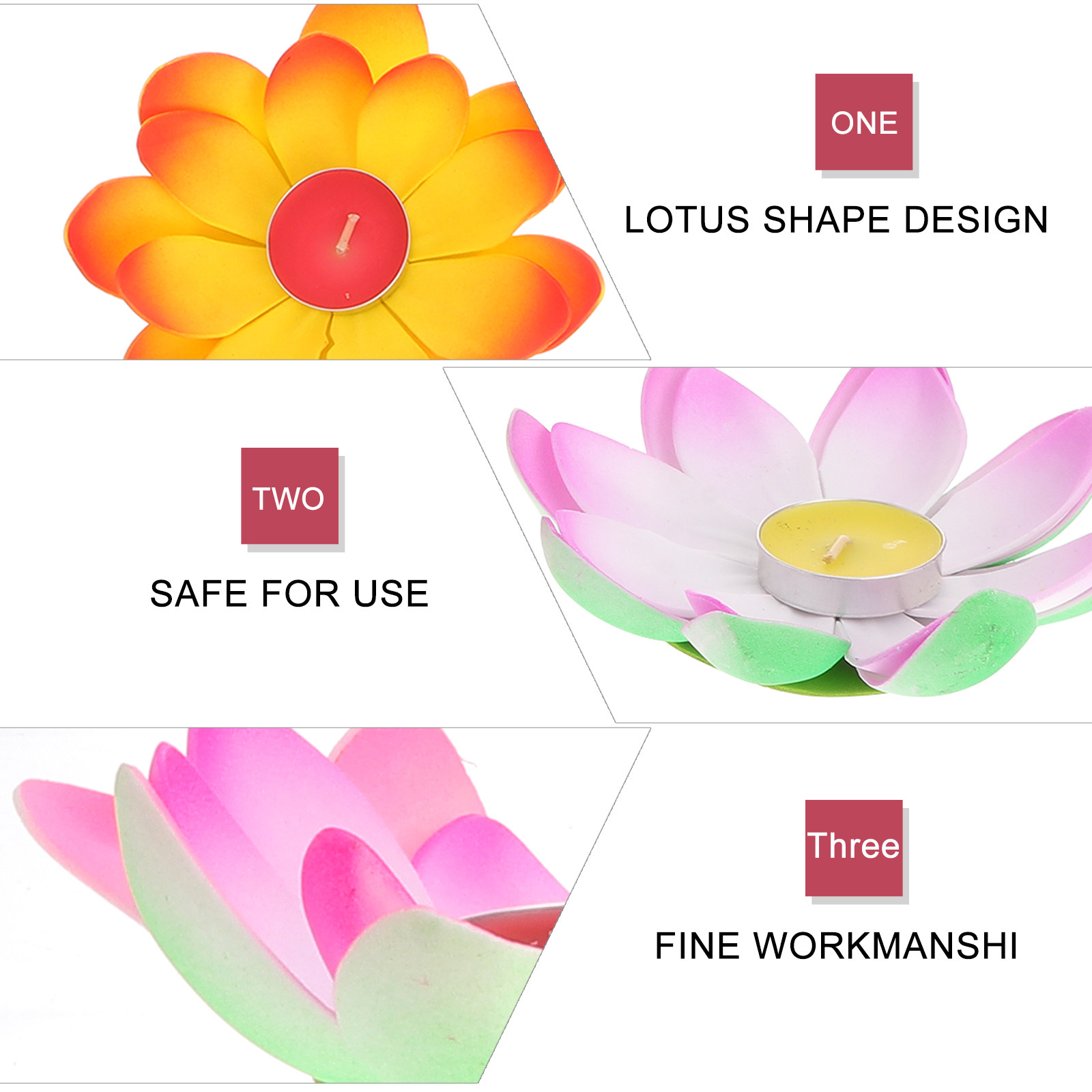 5 adet Lotus Şekli Işık Nimet  - Lighting Decoration Wedding incelemesi ve fiyatı
