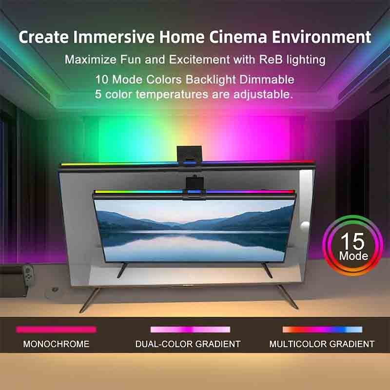 RGB Işık 60/80 cm Oyun Atmosfe - Office Lighting Decor incelemesi ve fiyatı