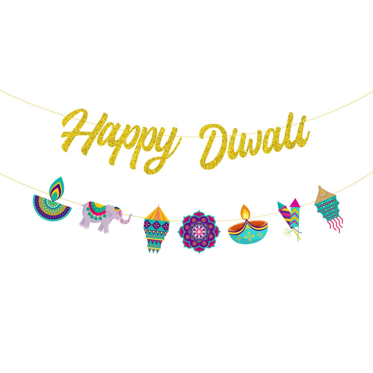 Diwali Parti Süslemeleri Mutlu - Lighting Decoration For Diwali incelemesi ve fiyatı