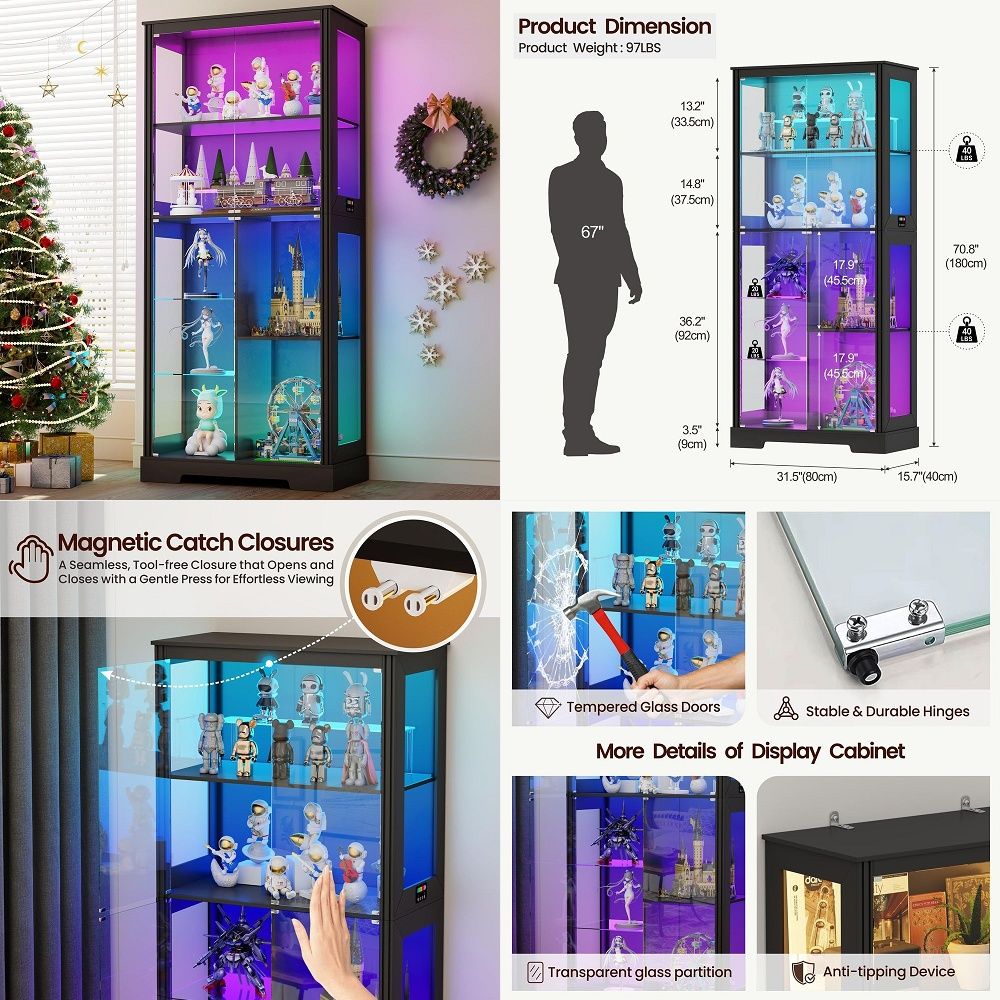 Işıklı Köşe Vitrin Dolabı, Tem - Lighting & Home Decor Studio Photos incelemesi ve fiyatı
