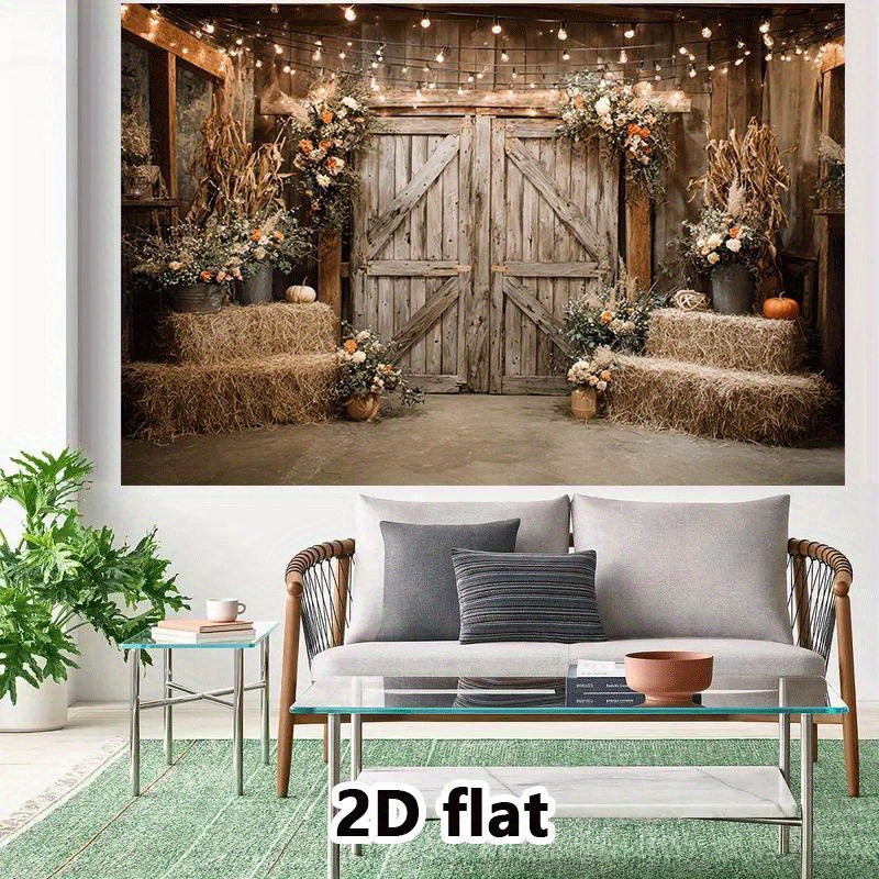 2D Düz, Rustik Ahır Gobleni So - Lighting Decor Photos incelemesi ve fiyatı