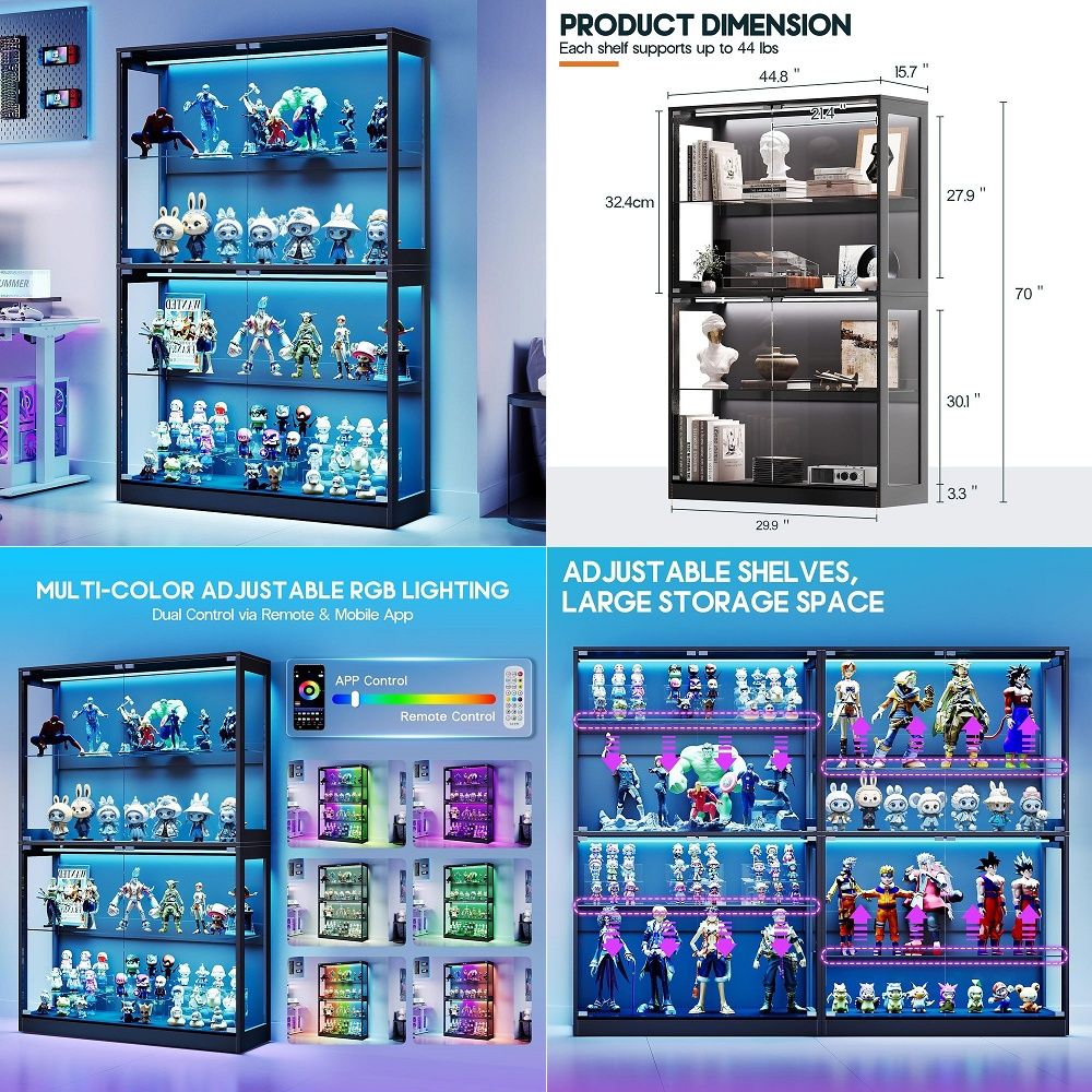 LED Işık Şeritli Dolap, Cam Ka - Lighting & Home Decor Studio Photos incelemesi ve fiyatı