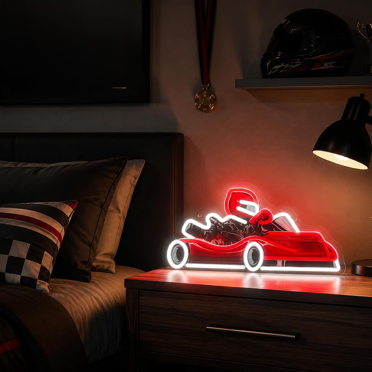 Go Kart Yarışçısı LED Neon Tab - Decor Kart Lighting incelemesi ve fiyatı