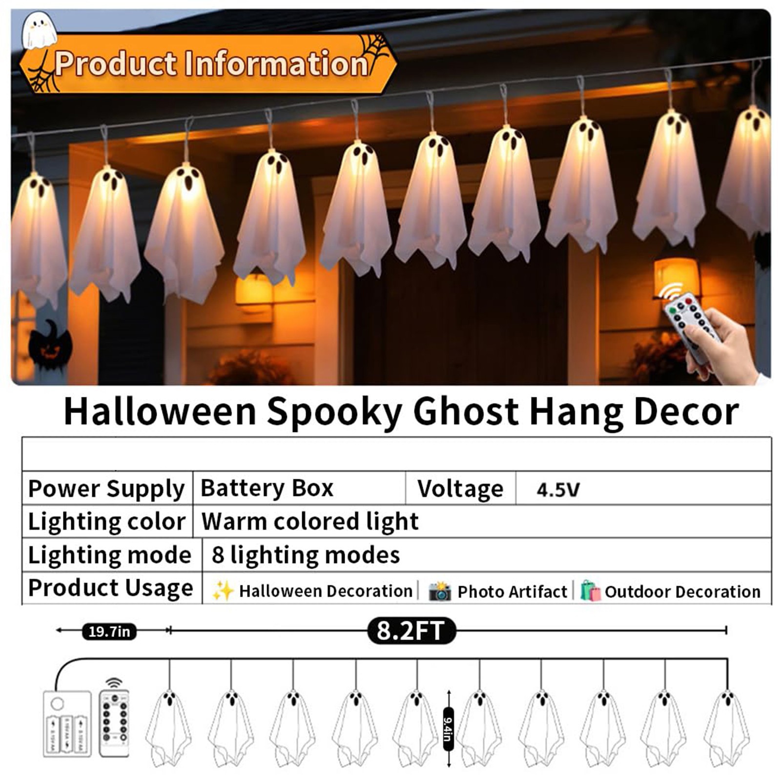 Perili Ev Dekoru Cadılar Bayra - Lighting Decor House incelemesi ve fiyatı