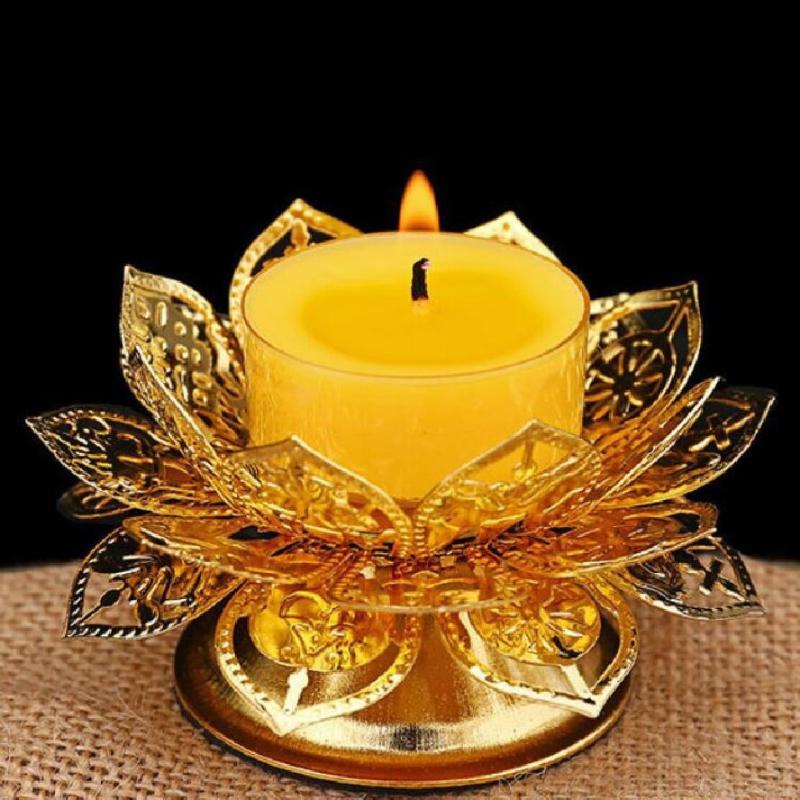Altın Lotus Tasarımlı Tealight - Vintage Lighting Decor incelemesi ve fiyatı